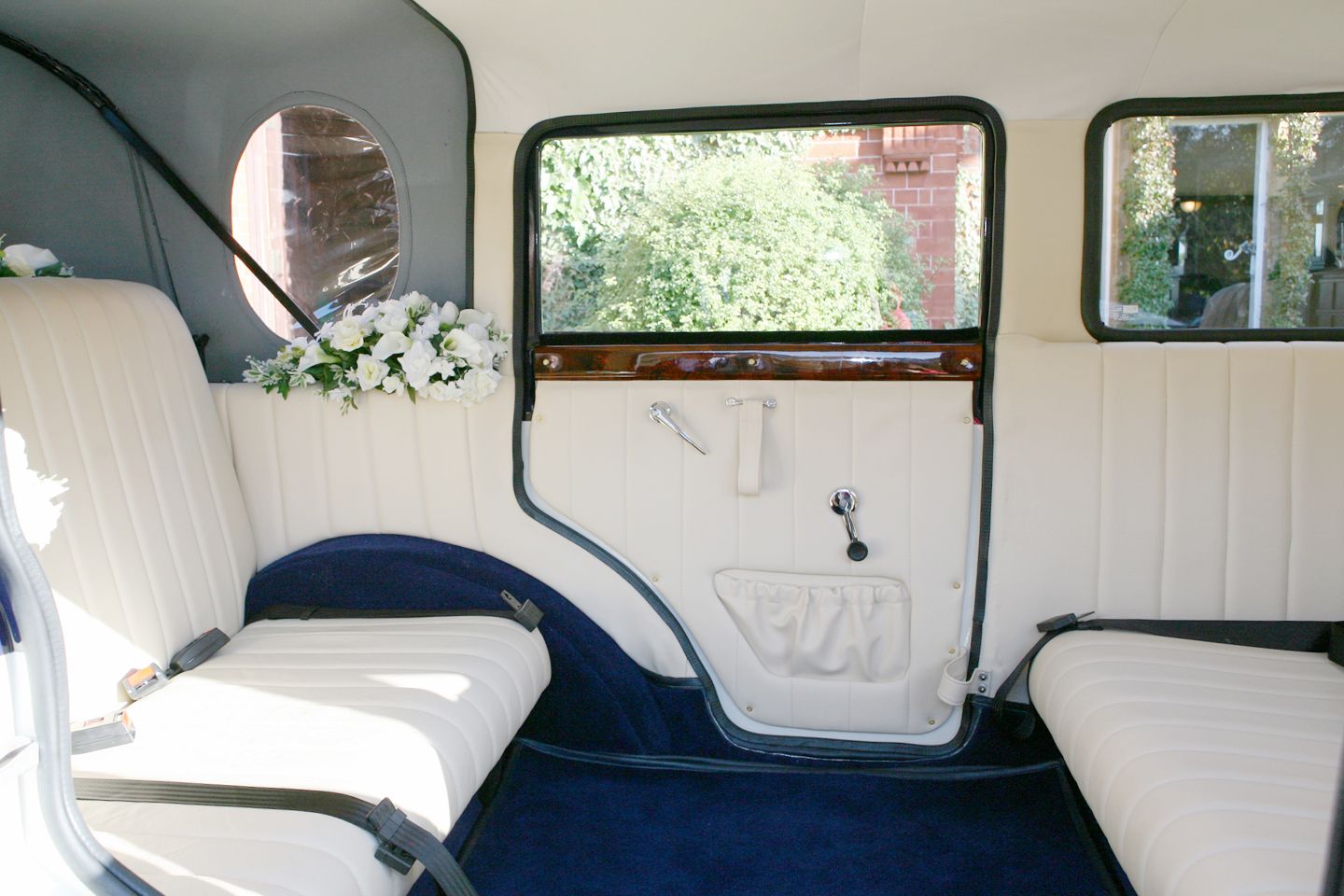 Interior view of the car